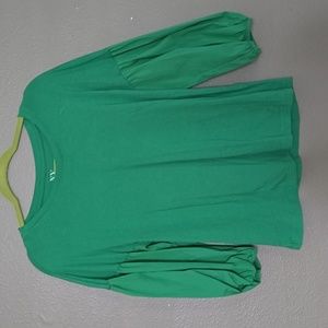 NY&CO Womans Green Tshirt,  Size Large